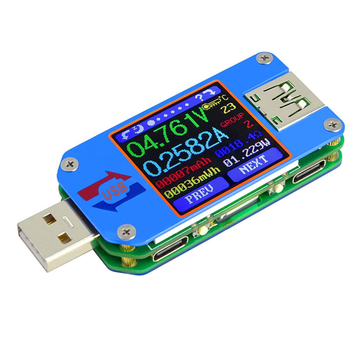 Usb Ammeter Tester - Um25 um25c medidor de tensão e