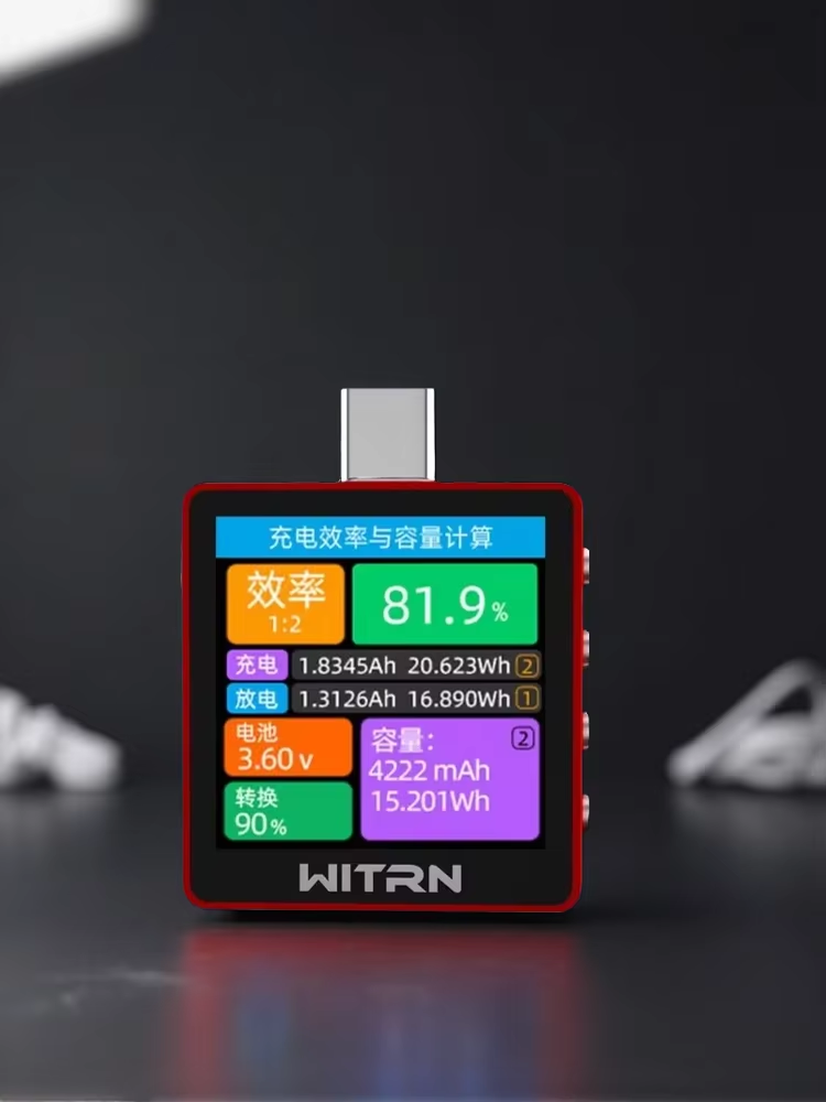 Usb Ammeter Tester - Nova Versão Vermelha WITRN K2 INA237
