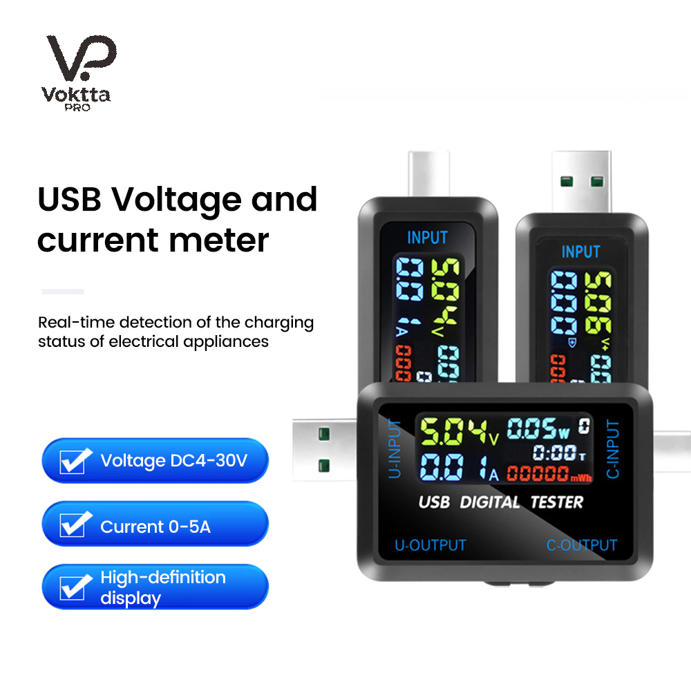 Testador USB 10 em 1 DC Voltím - Usb Ammeter Tester avaliação e preço