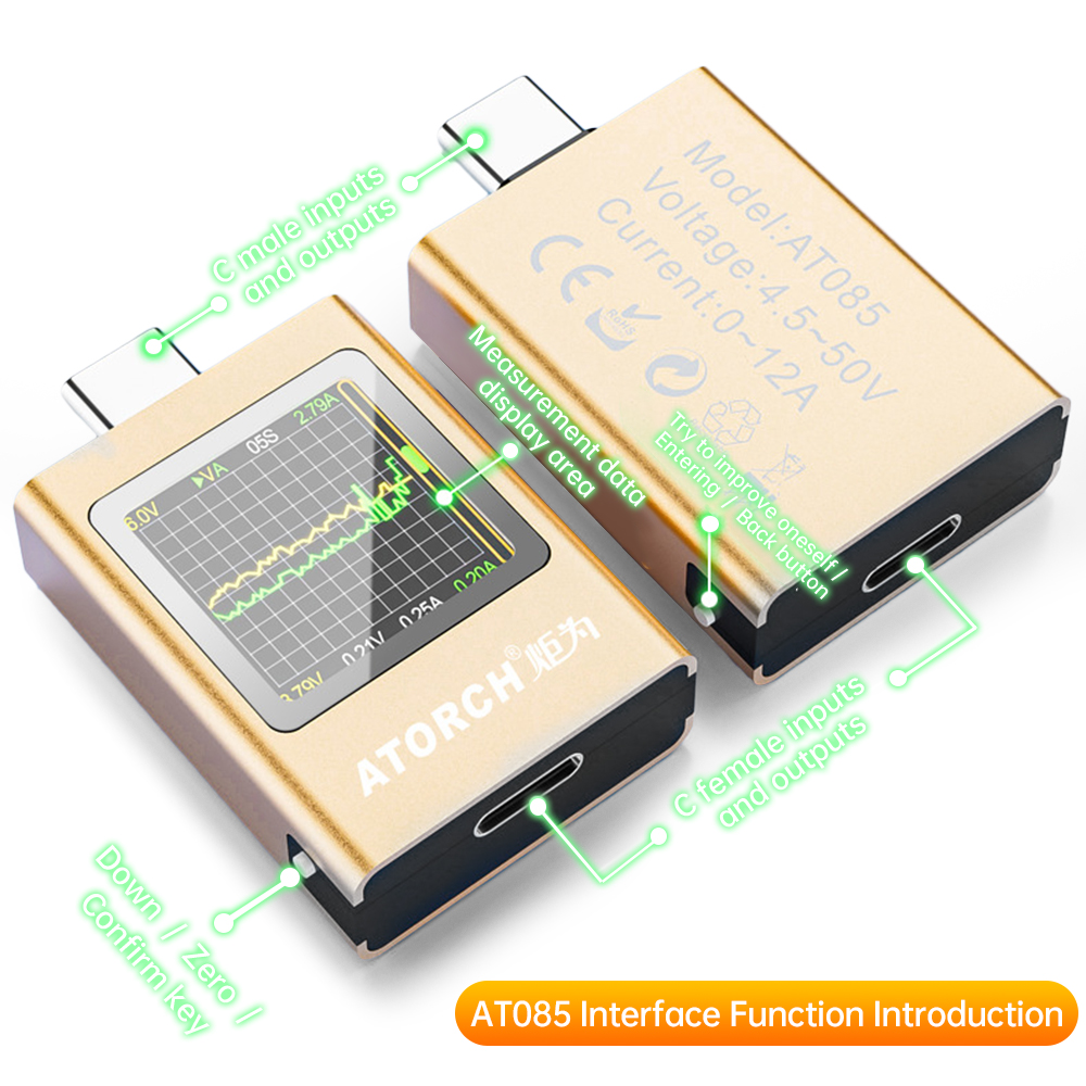 Testador de carregador usb tip - Usb Ammeter Tester avaliação e preço
