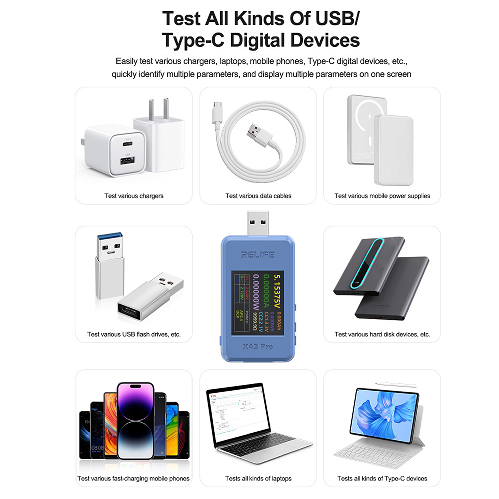 Medidor de Potência Digital XA - Usb Ammeter Tester avaliação e preço