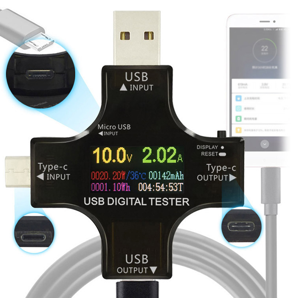 Testador usb tipo-c pd, voltím - Usb Ammeter Tester avaliação e preço
