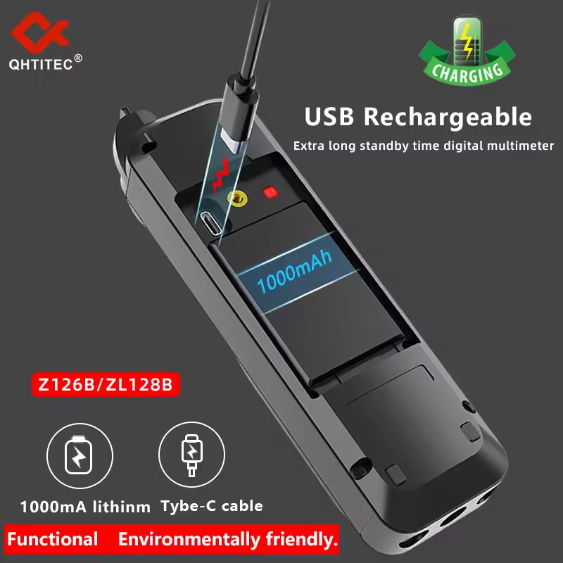 Qhtitec multímetro digital pro - Usb Ammeter Tester avaliação e preço