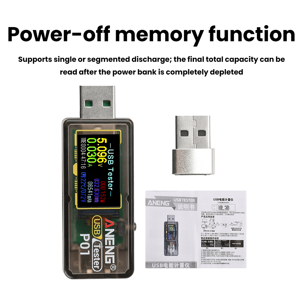 Testador Digital USB P01 com D - Usb Ammeter Tester avaliação e preço